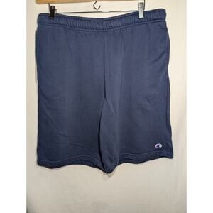 Champion Mens‎ Navy Sweat Shorts Sz XL Gym Basketball Athletic Casual Running